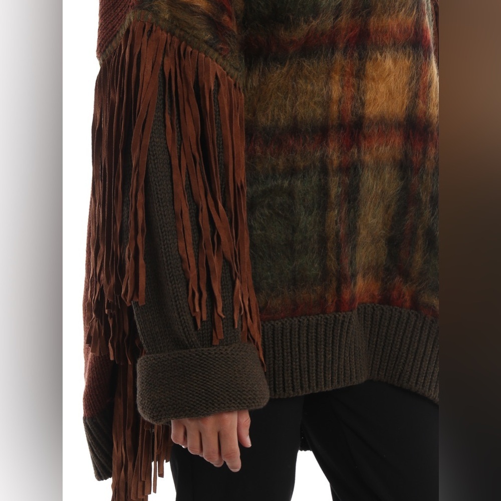 DSQUARED2
Fringes fluffy tartan panel wool jumper NWT - Picture 8 of 10